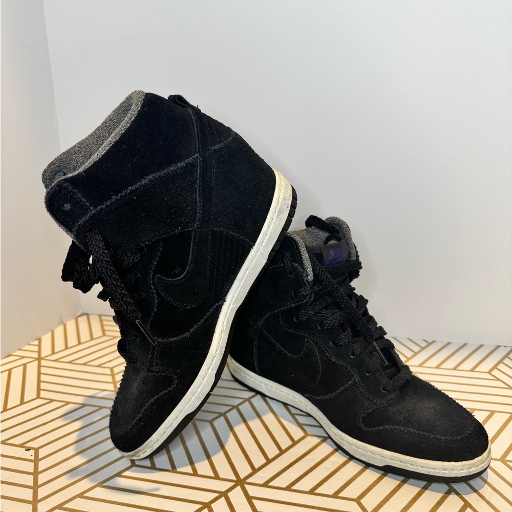 Nike Dunk Sky Hi hidden wedge suede sneakers - Picture 5 of 6